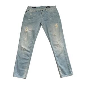William Rast Jeans Women’s Size 28 Blue Distressed Skinny Boyfriend